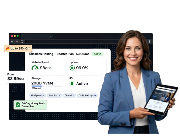 OBHost Business Hosting cPanel control panel dashboard preview